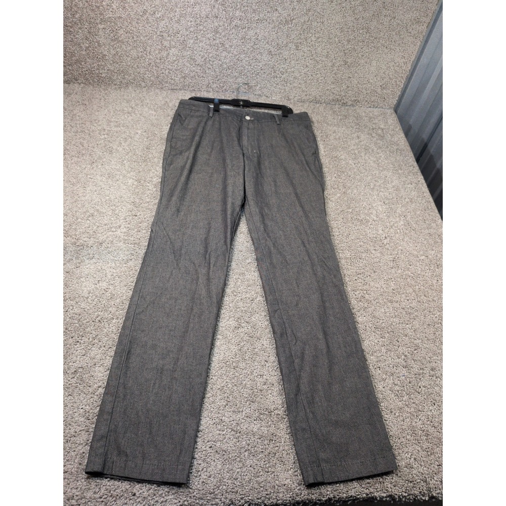 Stantt Hampton IB Customized Golden Brown Oxford Dress Pants Mens 35x31